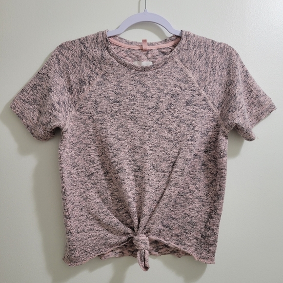 Lou & Gray Knotted Cropped Cozy Top Size XXS - Picture 2 of 7